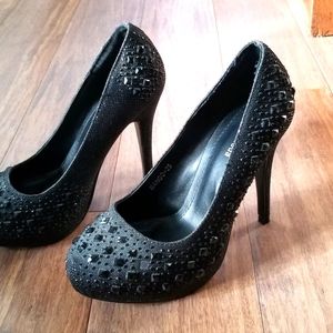 Black Jewel  Heels